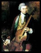 Portrait of the Composer Carl Friedrich Abel with his Viola da Gamba Thomas Gainsborough